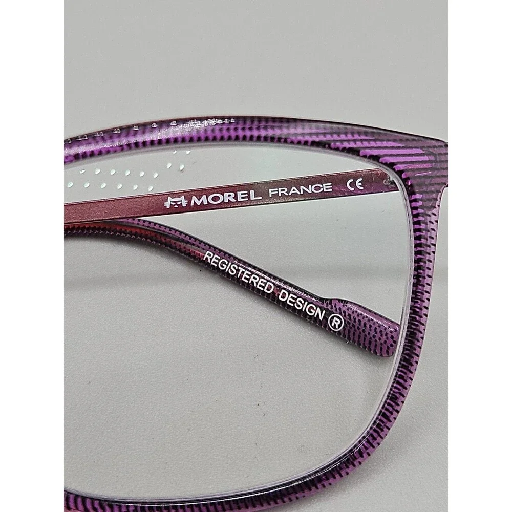 Morel France OGA Eyeglasses Purple Frames Only 30055L 51 19 140 PR06 Metal